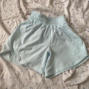 lululemon running shorts in blue